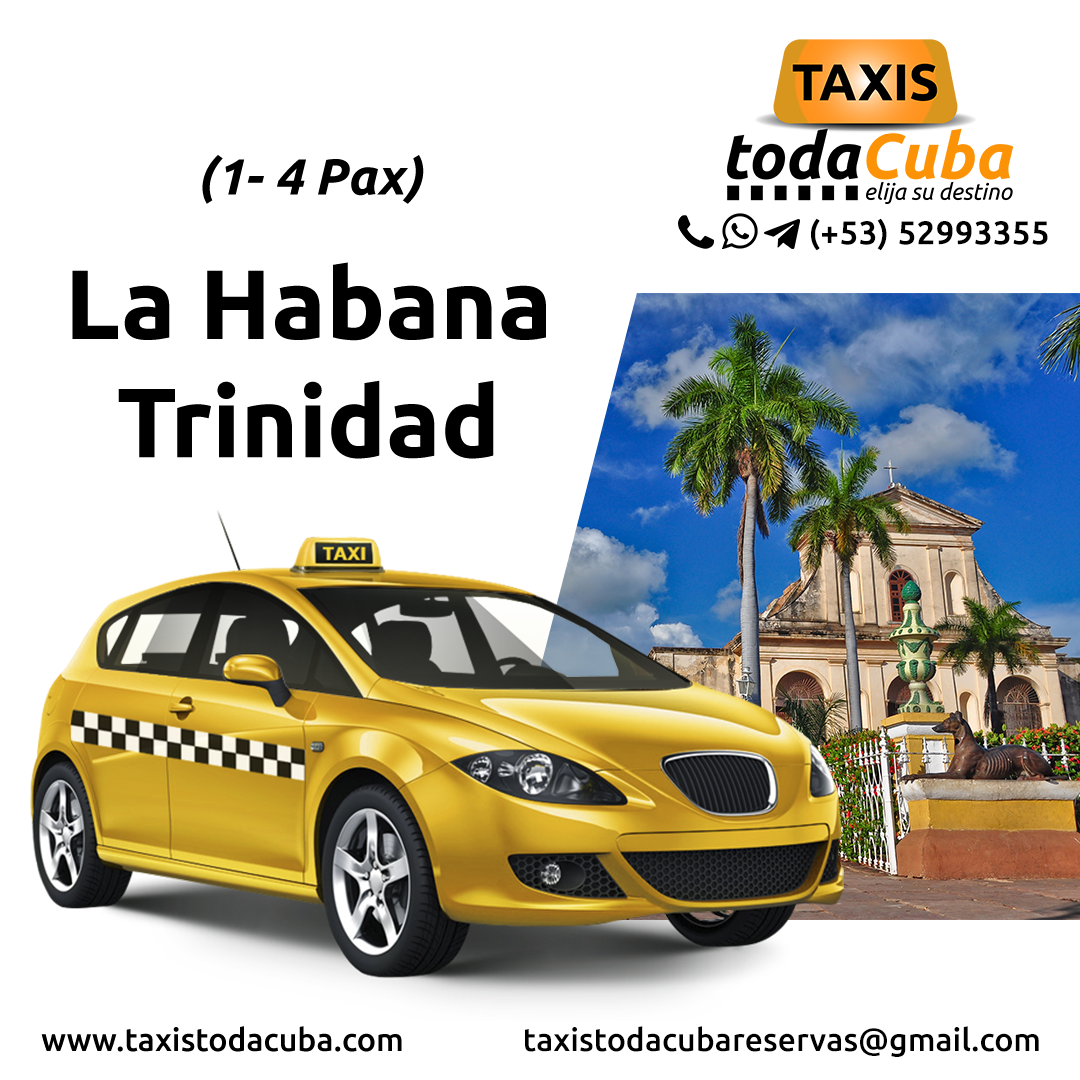Taxi Privado La Habana - Trinidad (4 pax)
